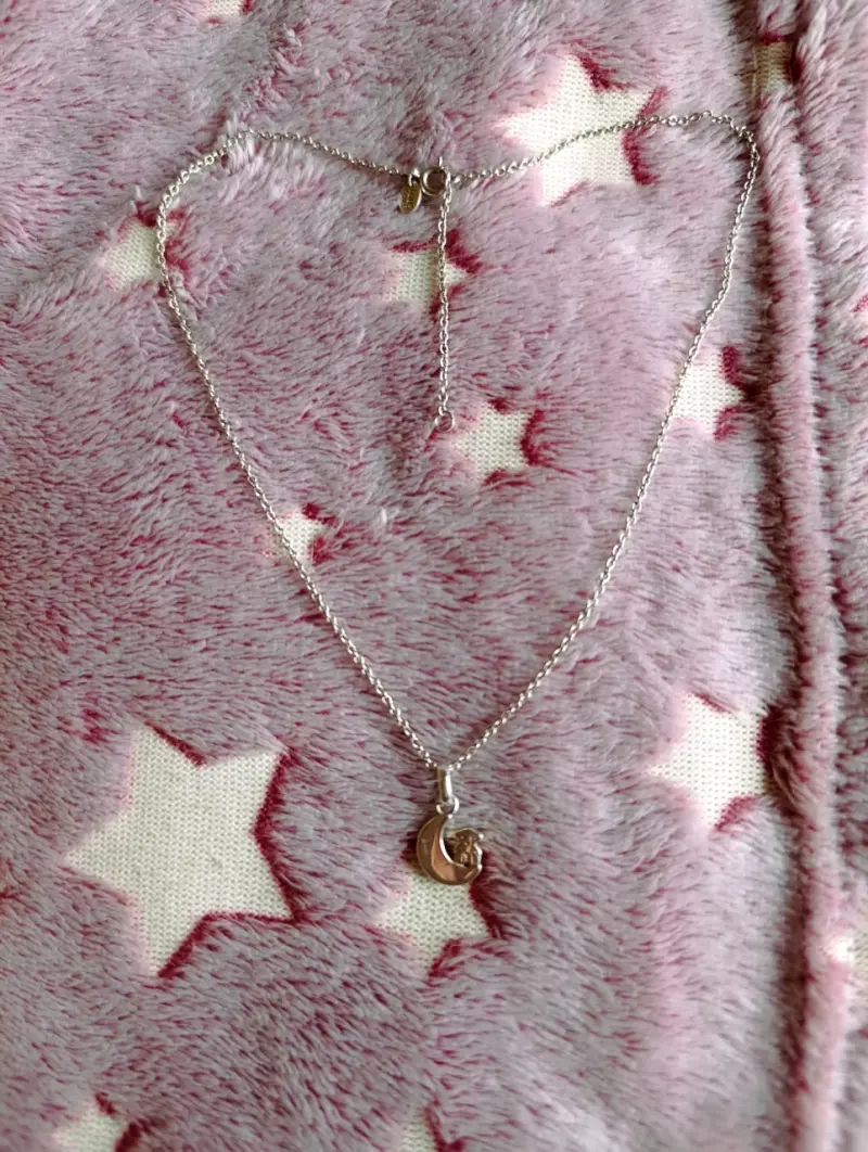 Collar de plata con colgante luna y oso Tous - 4