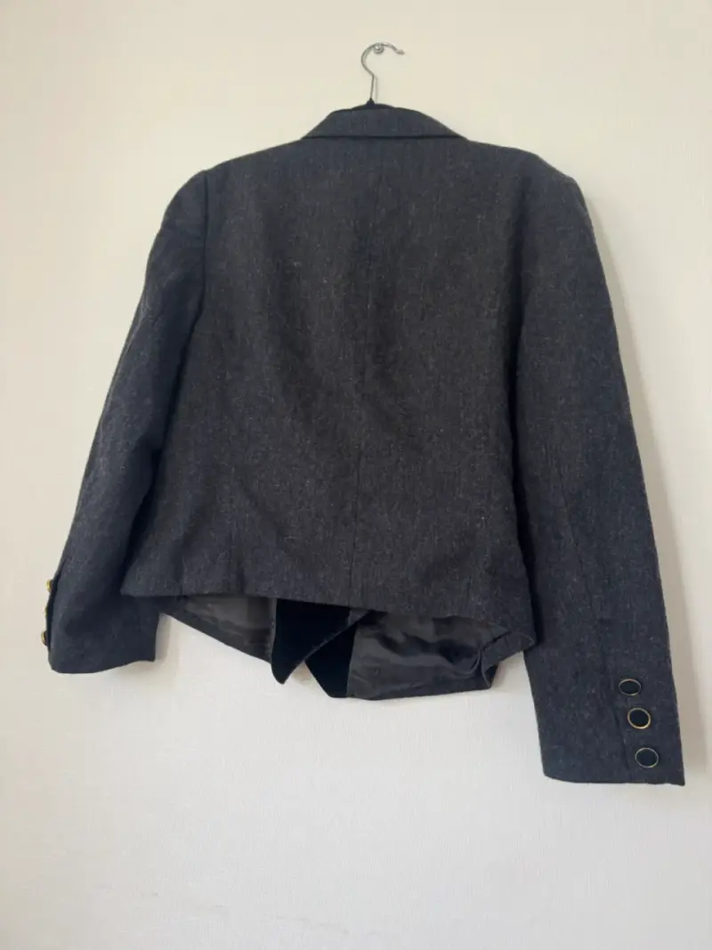 Blazer gris Gerry Weber con solapa negra - 2