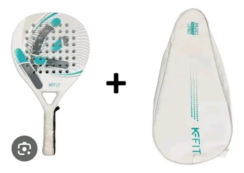 Pala de pádel Kfit con funda protectora