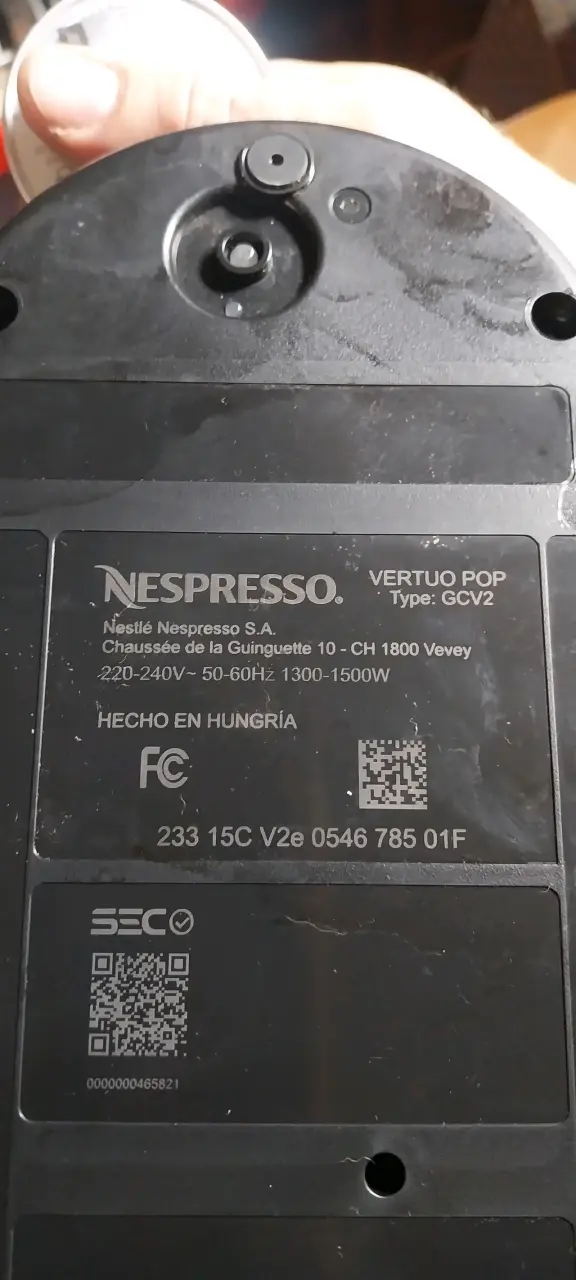 Cafetera de Cápsulas Nespresso Vertuo Pop Roja - 2
