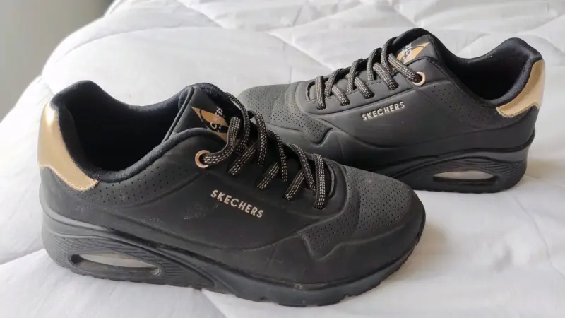 Zapatillas Skechers Uno Shimmer Away color negro - 3
