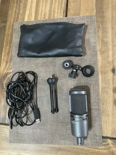 Micrófono condensador USB Audio-Technica AT2020 - miniatura 1