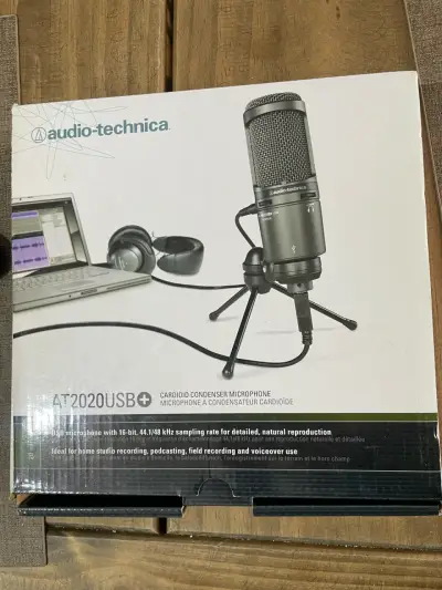 Micrófono condensador USB Audio-Technica AT2020 - miniatura 2