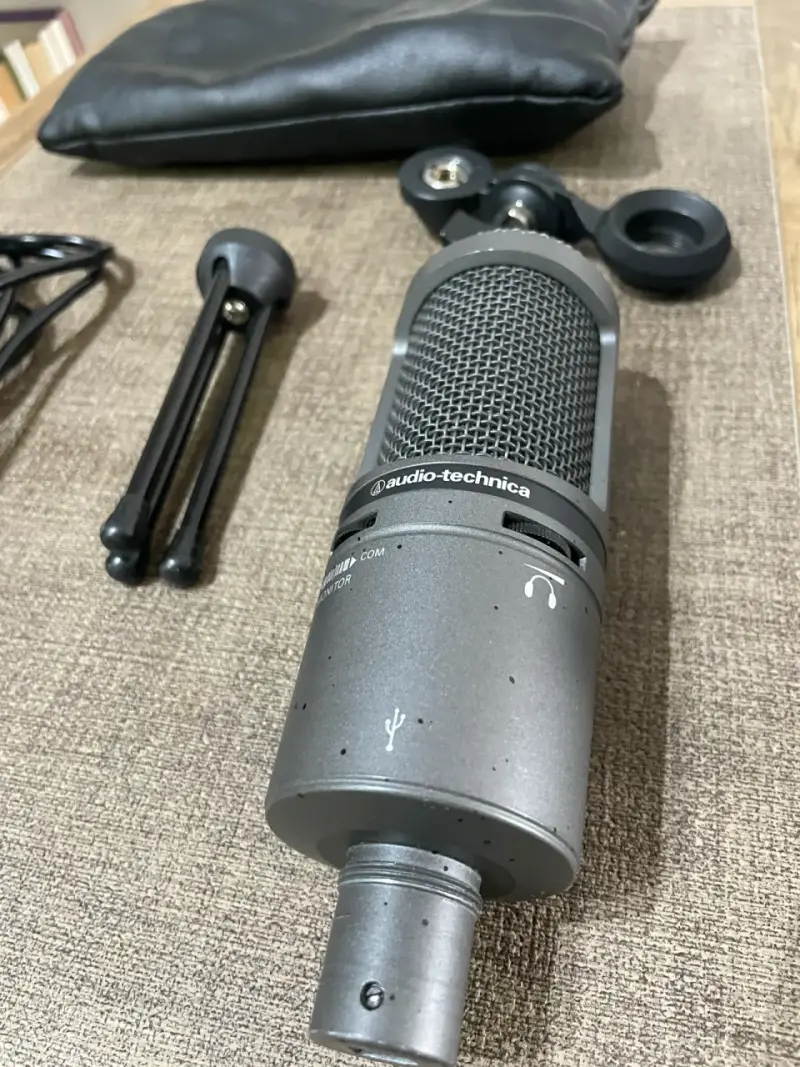 Micrófono condensador USB Audio-Technica AT2020 - 3