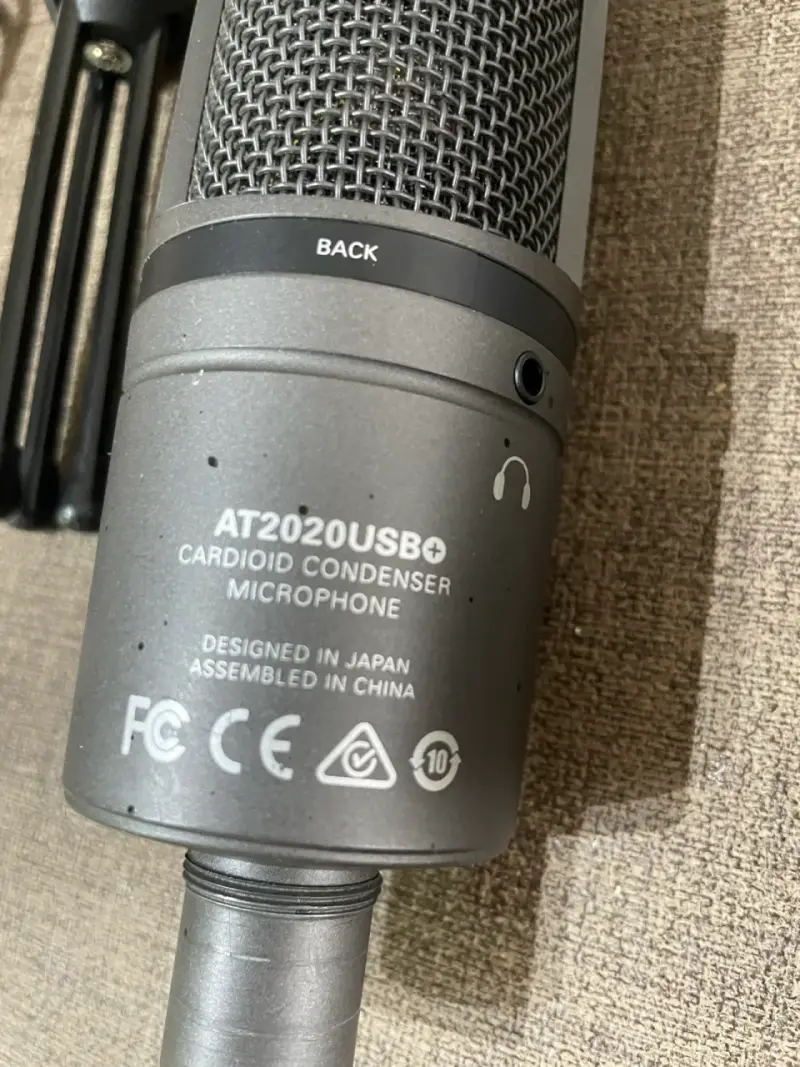 Micrófono condensador USB Audio-Technica AT2020 - 5