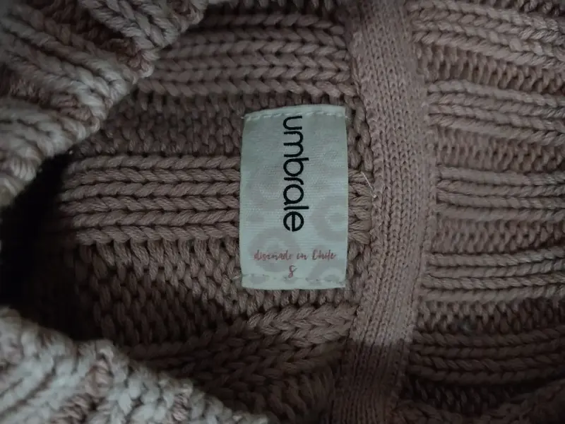 Suéter de punto beige para mujer - 2