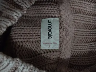 Suéter de punto beige para mujer - miniatura 2