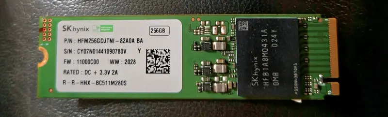Disco SSD SK Hynix 256GB M.2 NVMe