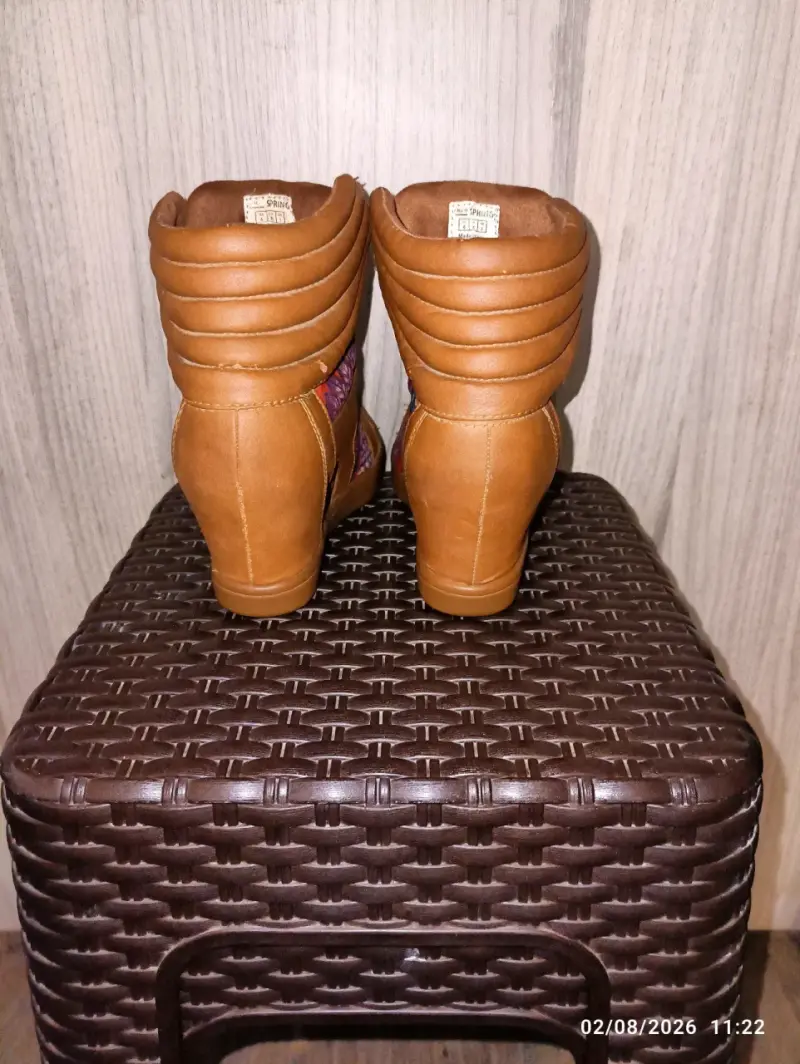 Botines de cuña marrones con estampado Call It Spr - 3