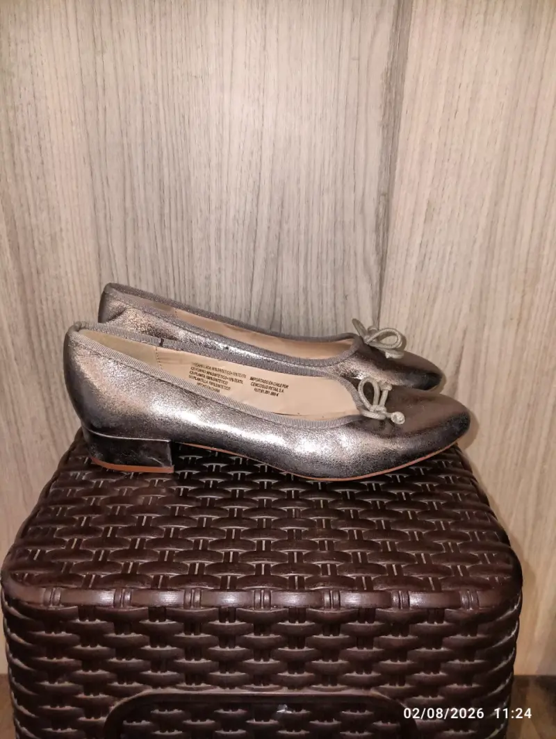 Zapatos planos metalizados Martino talla 39 - 1