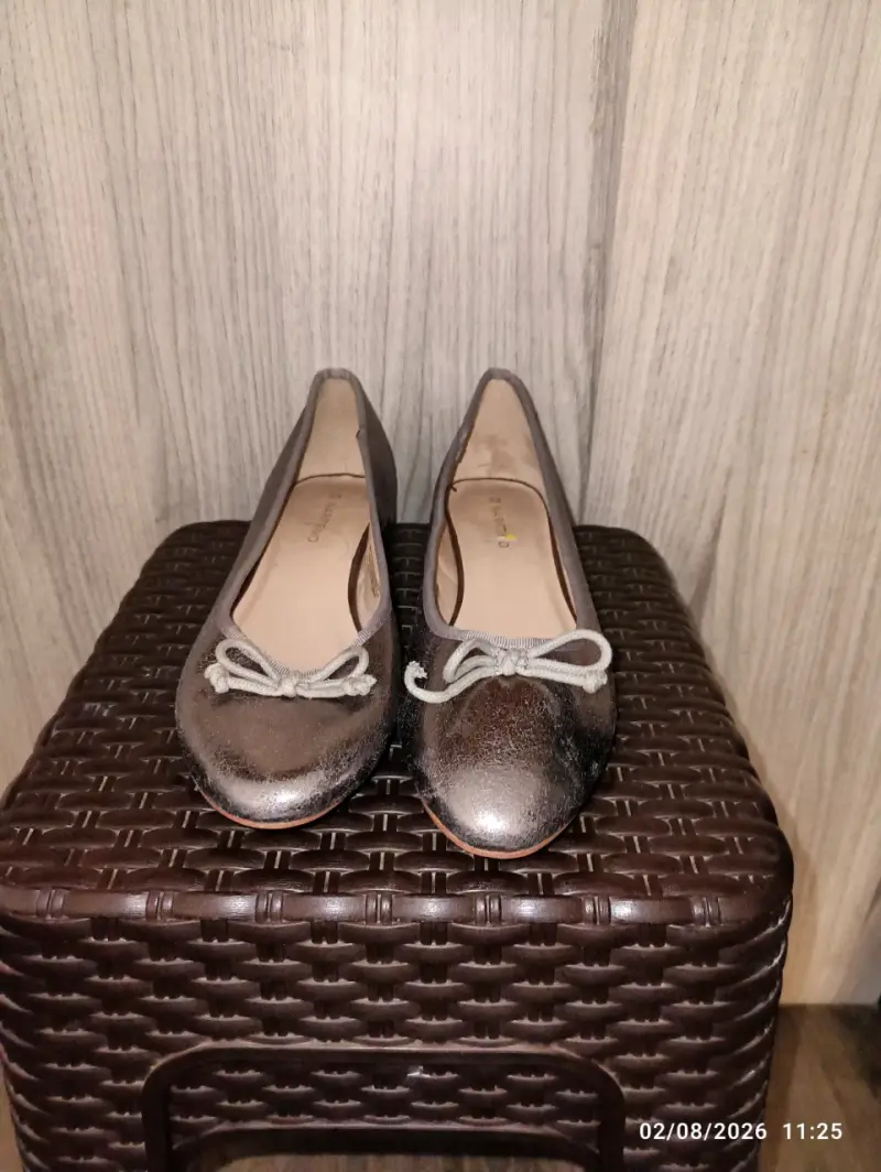 Zapatos planos metalizados Martino talla 39 - 2