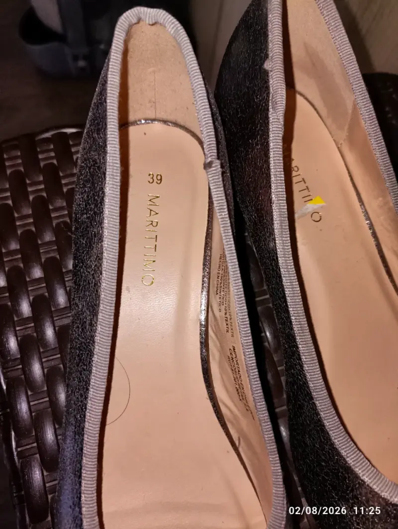 Zapatos planos metalizados Martino talla 39 - 4