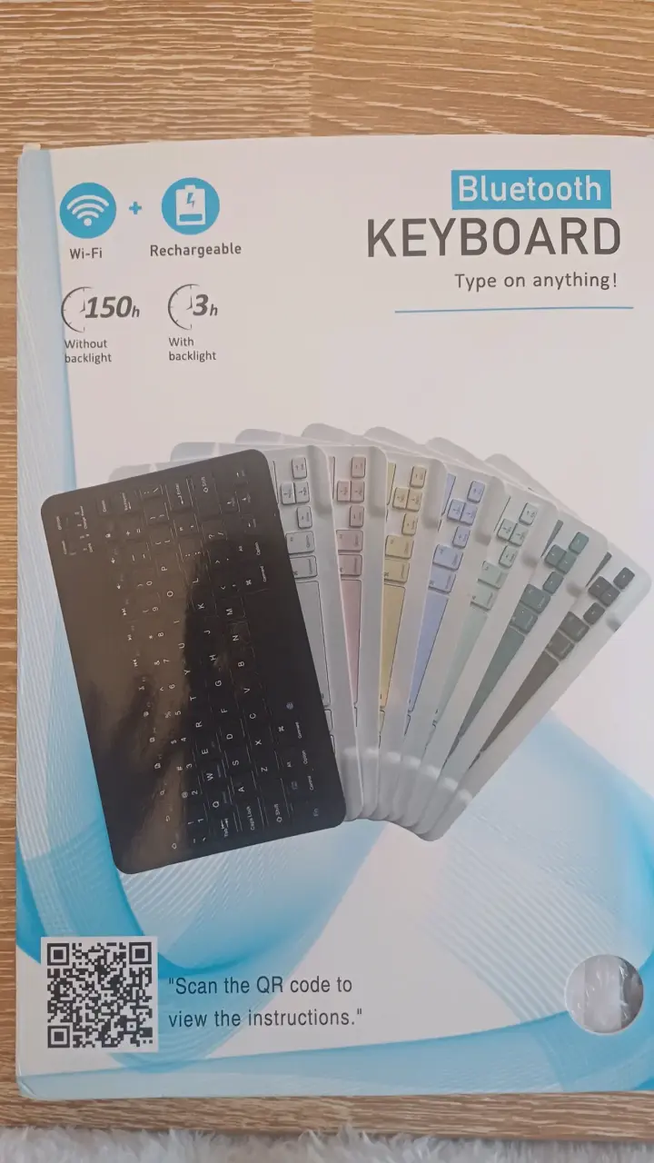 Teclado Bluetooth recargable con lápiz táctil - 1