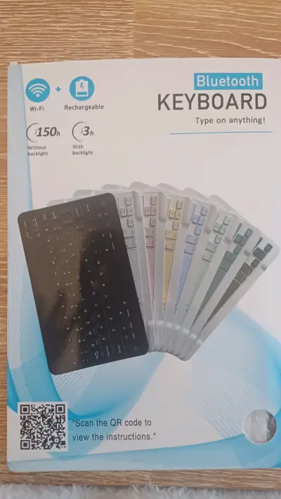 Teclado Bluetooth recargable con lápiz táctil - miniatura 1