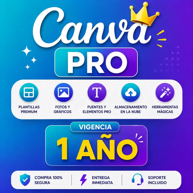 Canva Pro  |  1 Año  | con Plantillas Premium