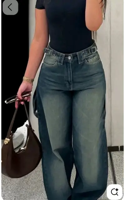 Jeans WIDE BALLON BERSHKA - miniatura 1