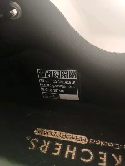 Zapatillas negras Skechers con plataforma - miniatura 4