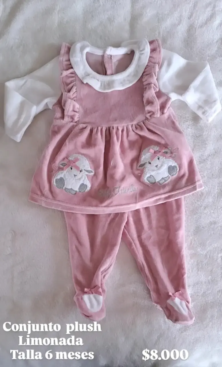 Conjunto plush para bebé Limonada talla 6 meses