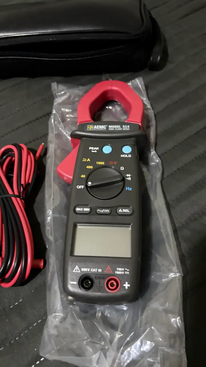 Amperímetro digital AEMC modelo 514 con accesorios - 3