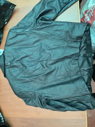 Chaqueta de cuero negra JJO para mujer nueva - miniatura 4