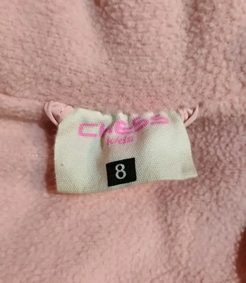 Chaqueta acolchada rosada para niña talla 8 - 2