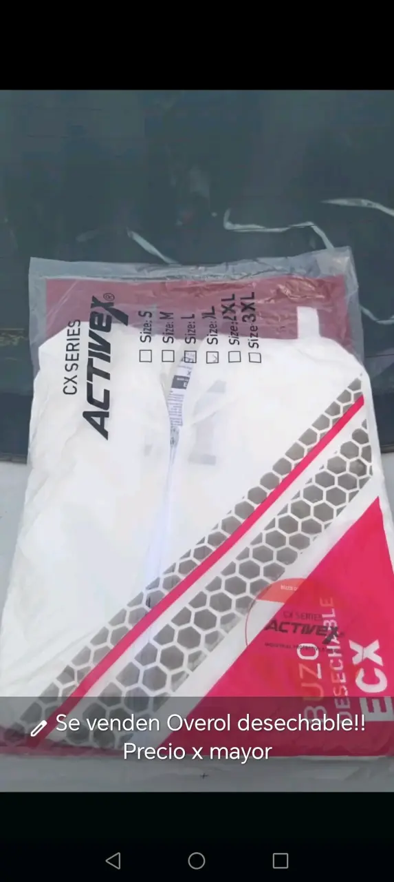 Overol desechable Active CX Series talla L