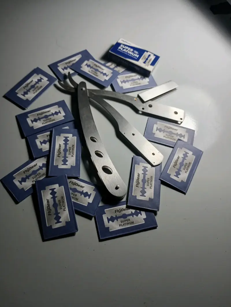 Navaja de Afeitar con Hojas FigGear Super Platinum - 1