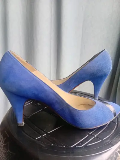 Zapatos de Tacón Azul Gucci para Mujer - miniatura 2