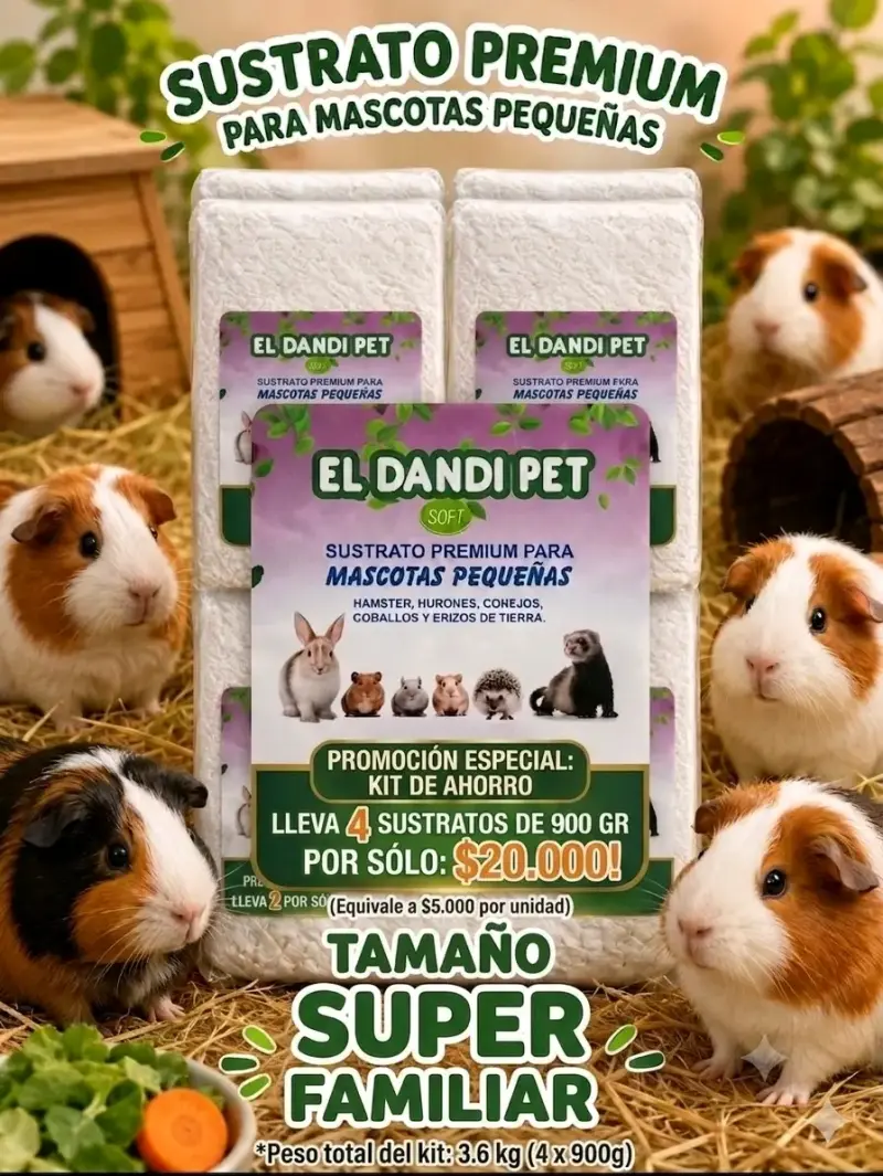 Sustrato Premium para Mascotas Pequeñas x 4 - 1