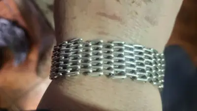 Pulsera de plata 950 estilo malla - miniatura 1