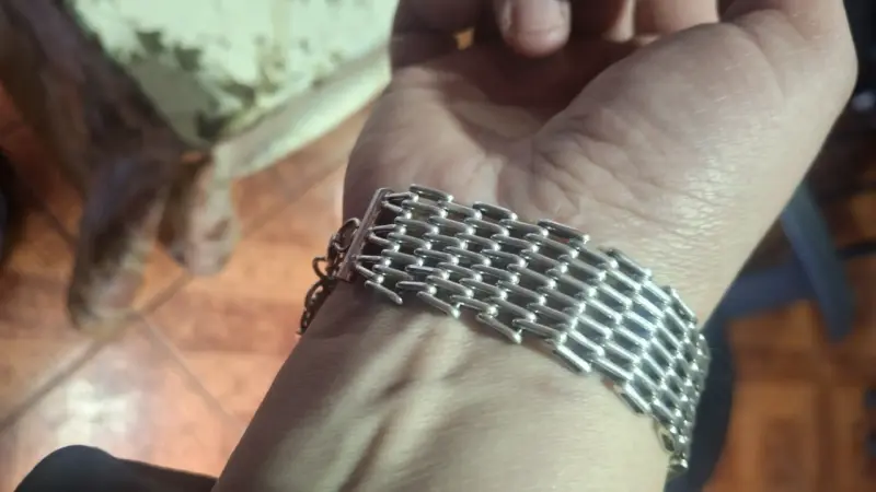Pulsera de plata 950 estilo malla - 5