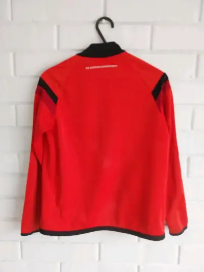Chaqueta deportiva roja Adidas Alemania - miniatura 2