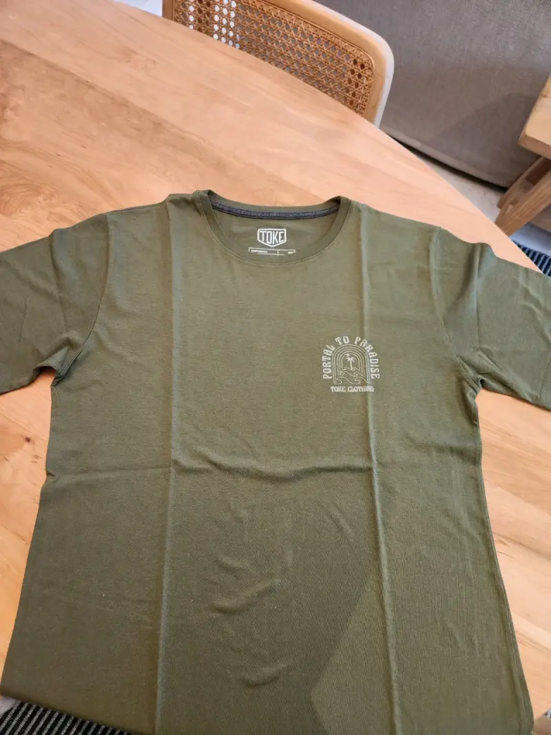 Polera verde oliva para hombre Toke talla M - 1