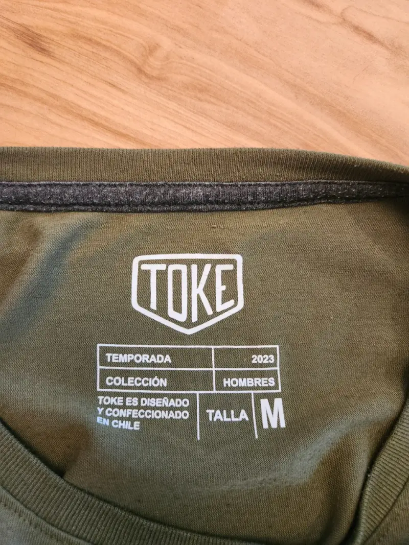 Polera verde oliva para hombre Toke talla M - 3