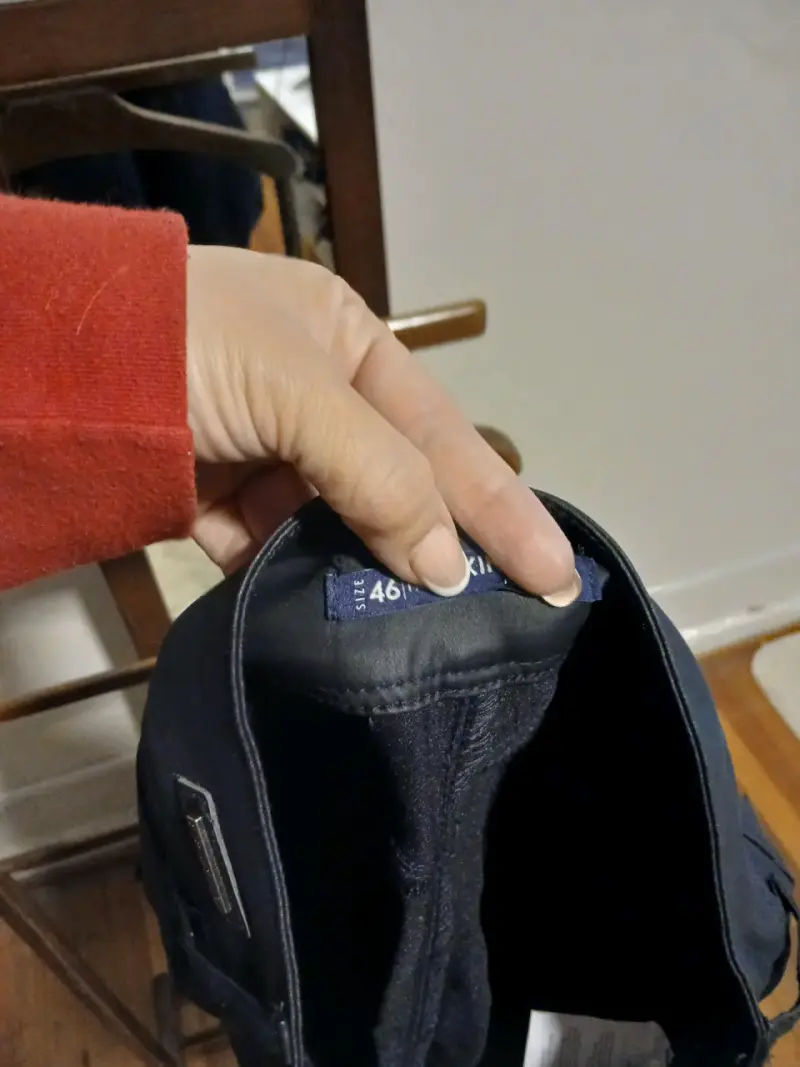 Pantalones de cuero sintético negros para hombre - 3