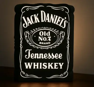 🥃 Cajas Luminosas Jack Daniel's 3D – Iluminación - miniatura 1