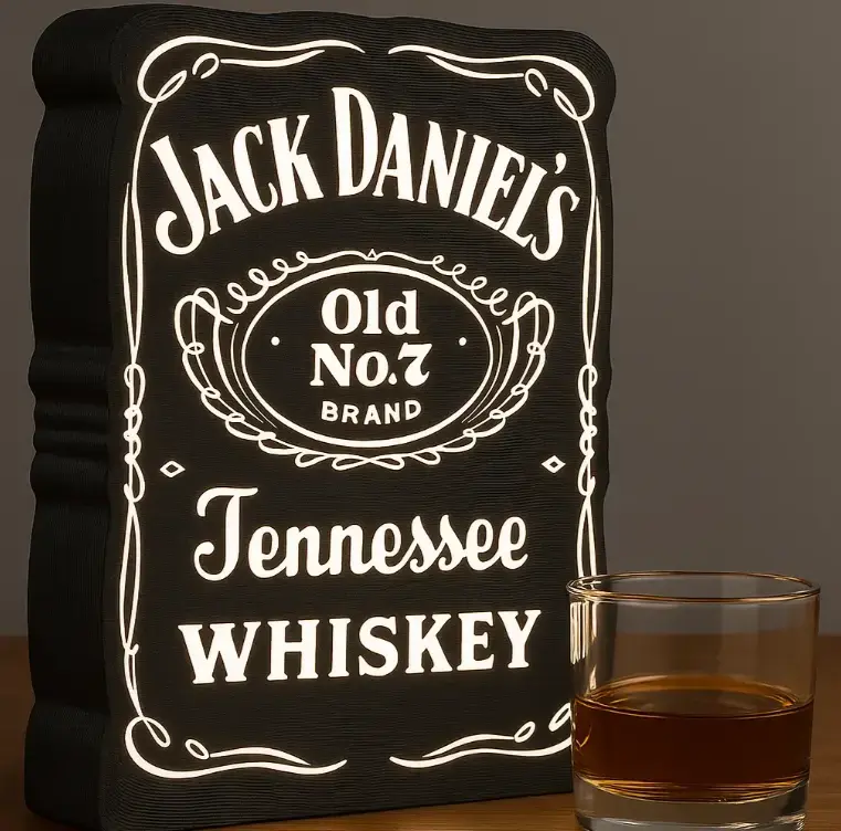 🥃 Cajas Luminosas Jack Daniel's 3D – Iluminación - 2