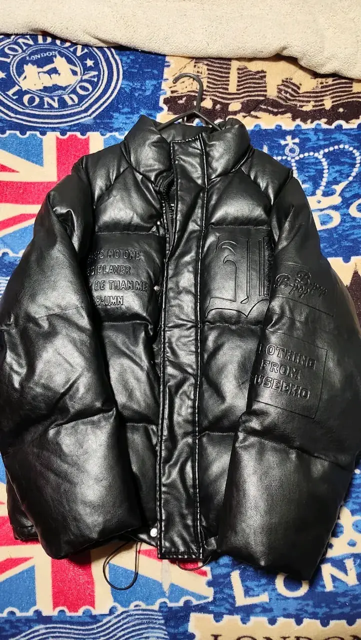 Chaqueta acolchada negra para hombre - 1