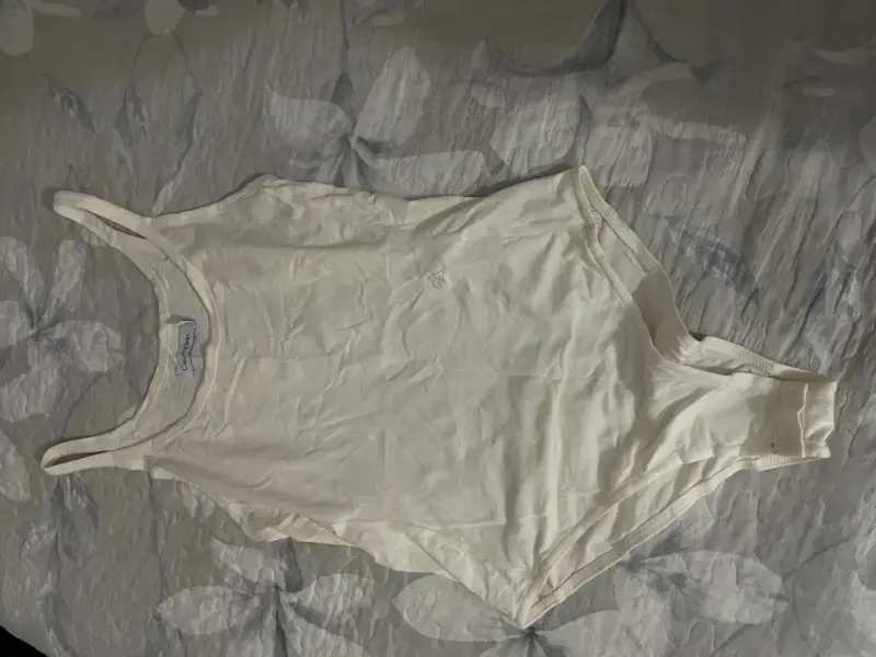 Body sin mangas Calvin Klein beige - 1