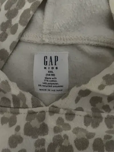 Polerón con capucha GAP Kids estampado animal print - miniatura 3