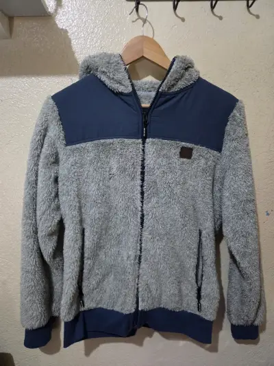Chaqueta de felpa gris con capucha Maui and Sons - miniatura 1