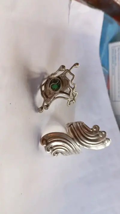 Anillos de plata con diseño artístico - miniatura 1