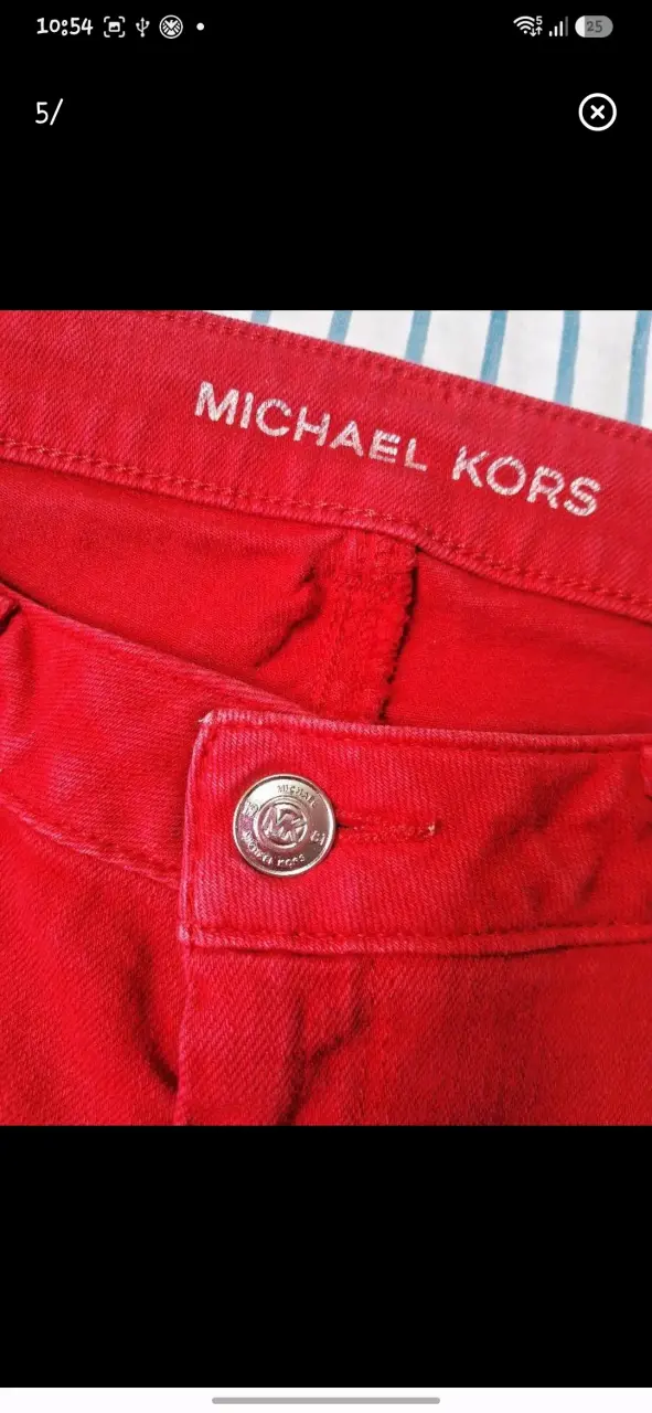 Pantalones rojos Michael Kors para mujer 36 - 3
