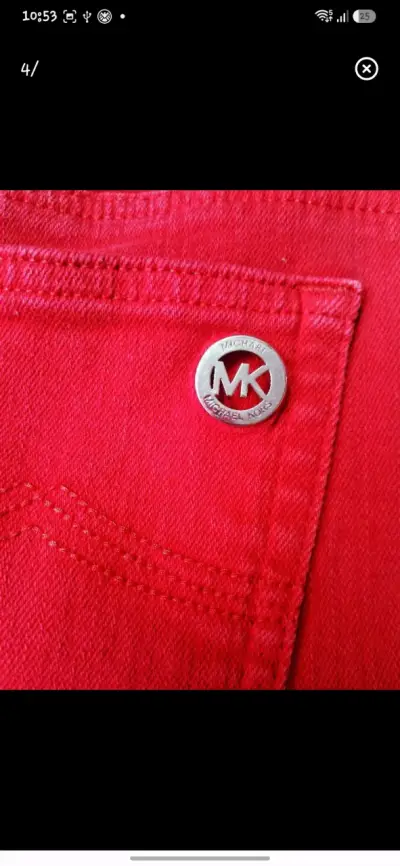Pantalones rojos Michael Kors para mujer 36 - miniatura 4