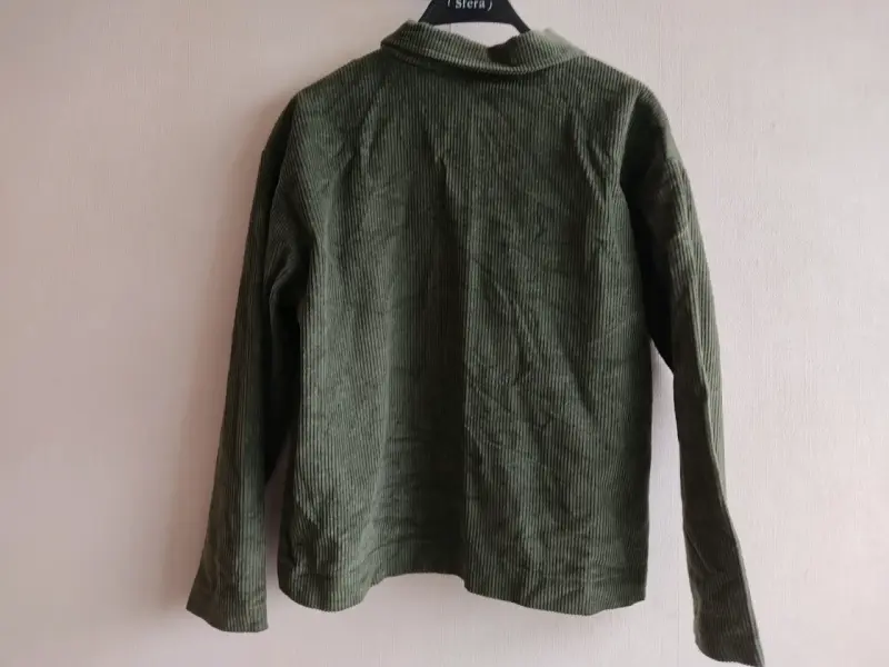 Chaqueta de côtelé verde olivo - 2