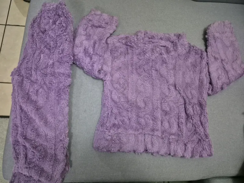 Conjunto de pijama de felpa para niños en varios colores - 4