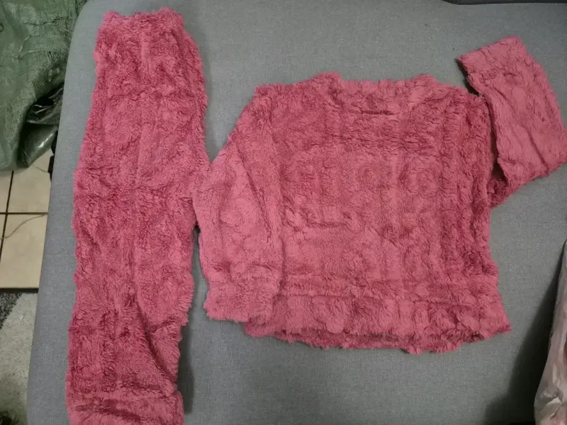 Conjunto de pijama de felpa para niños en varios colores - 6
