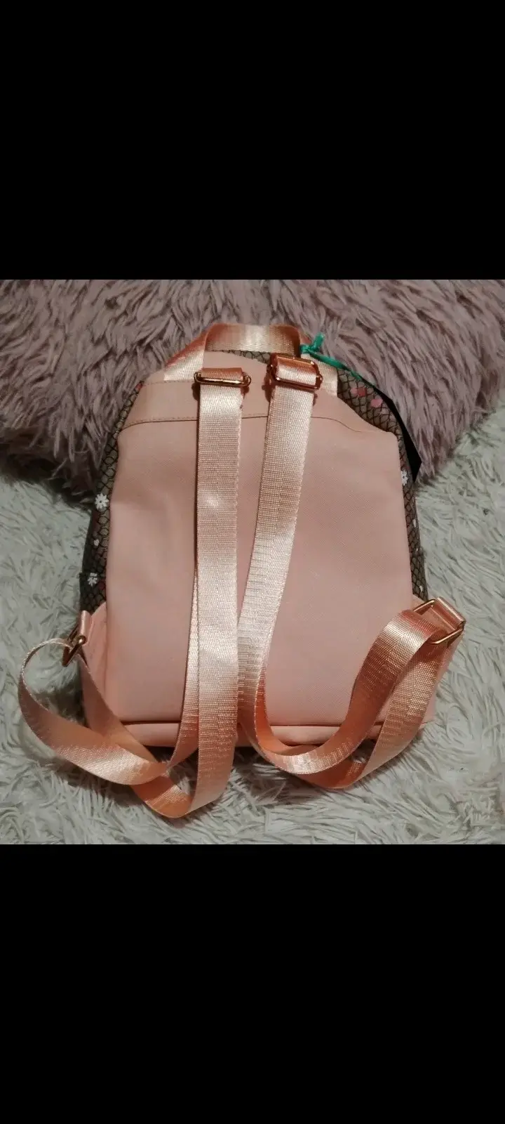 Mochila pequeña con diseño floral y correas ajustables - 2