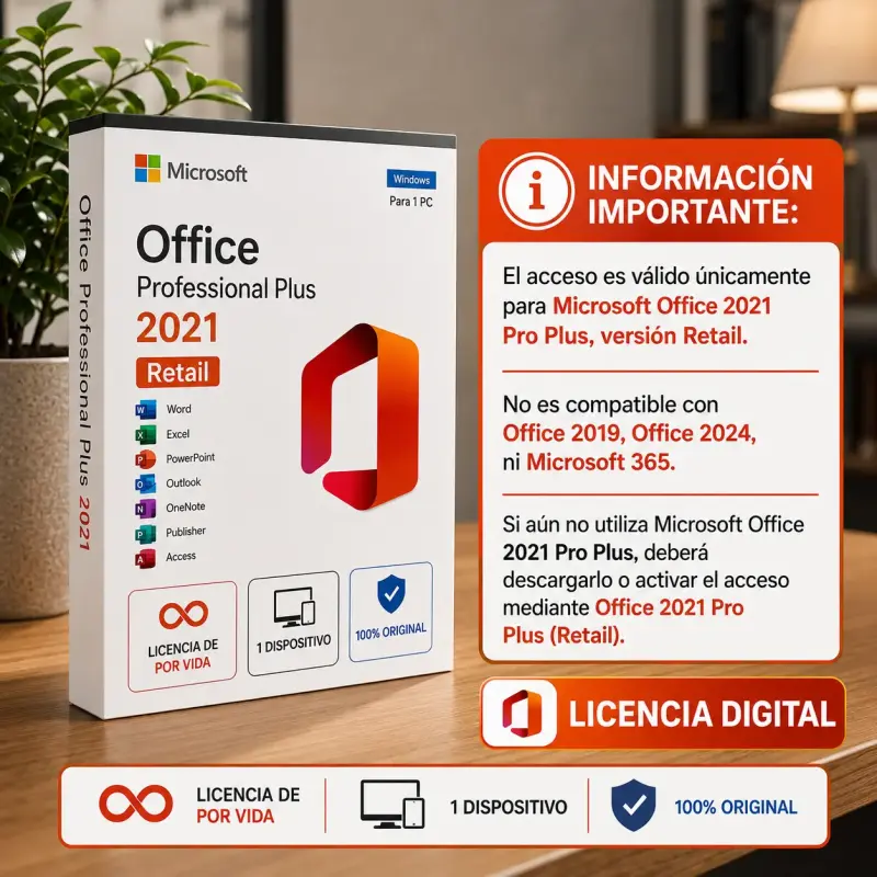 Microsoft Office 2021 Pro Plus Retail | 1 PC - 2