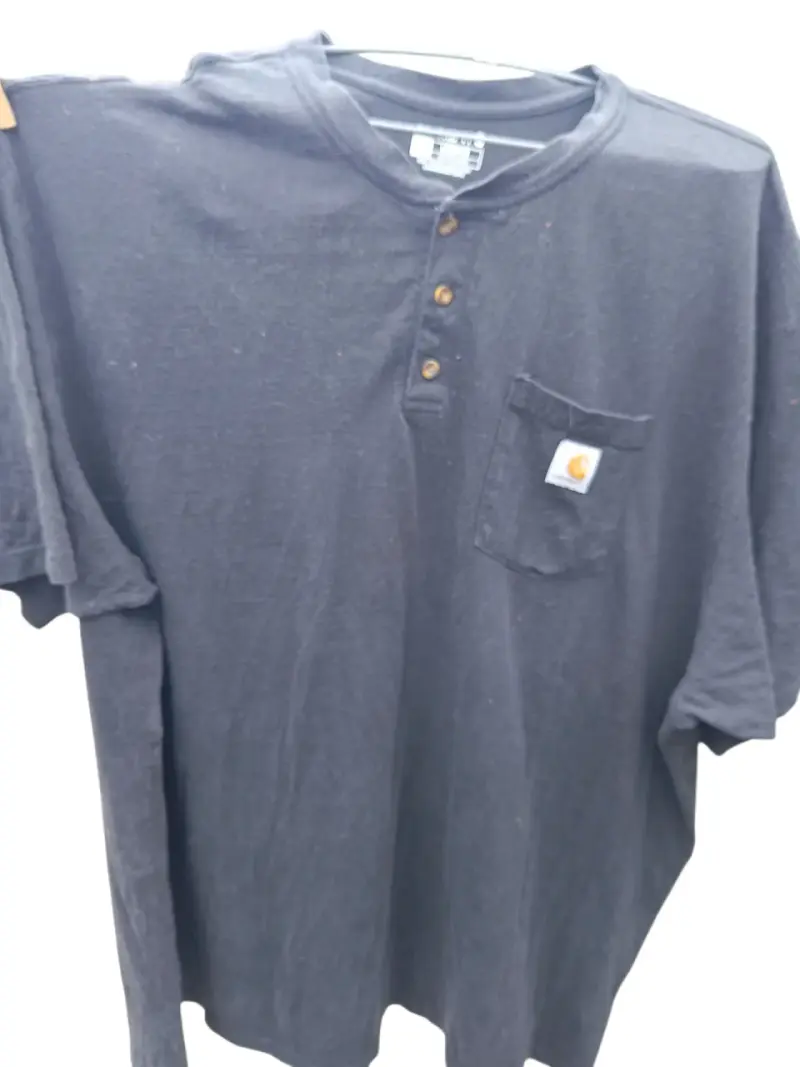 Polera negra Carhartt de algodón 4XL - 1